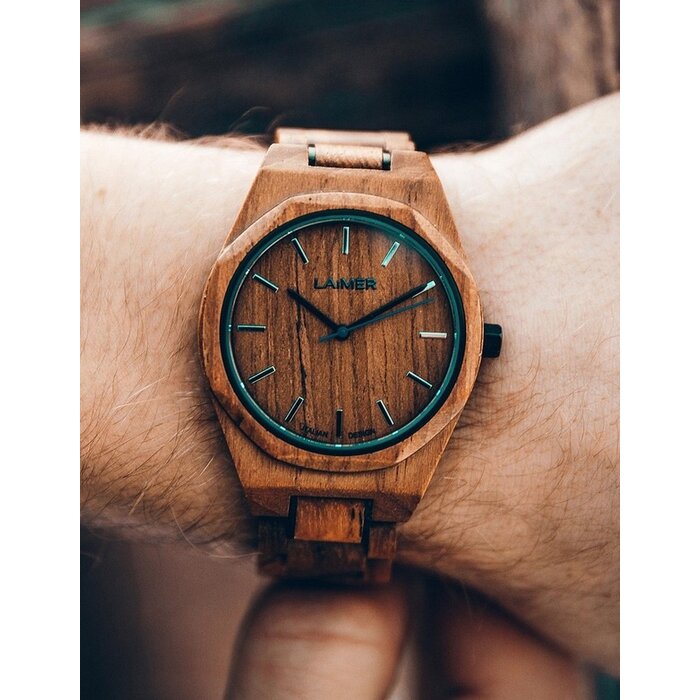 LAimer Herrenuhr Constantin - Teakholz