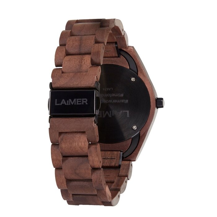 LAimer Laimer Herren­uhr im Walnussholz-Design