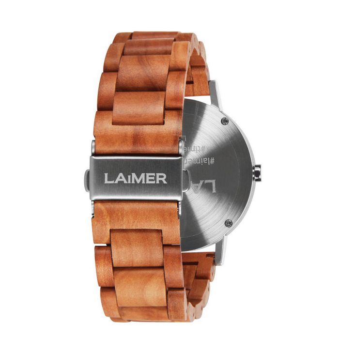 LAimer Laimer Uhr  LUCA  Apfelholz & Schiefer