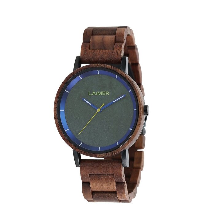 LAimer Laimer Unisexuhr KAROLIN Unisex Walnussholz