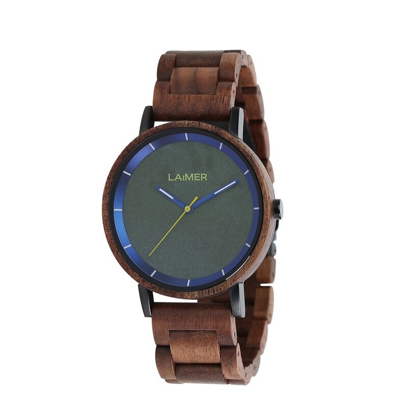 LAimer Laimer Unisexuhr KAROLIN Unisex Walnussholz