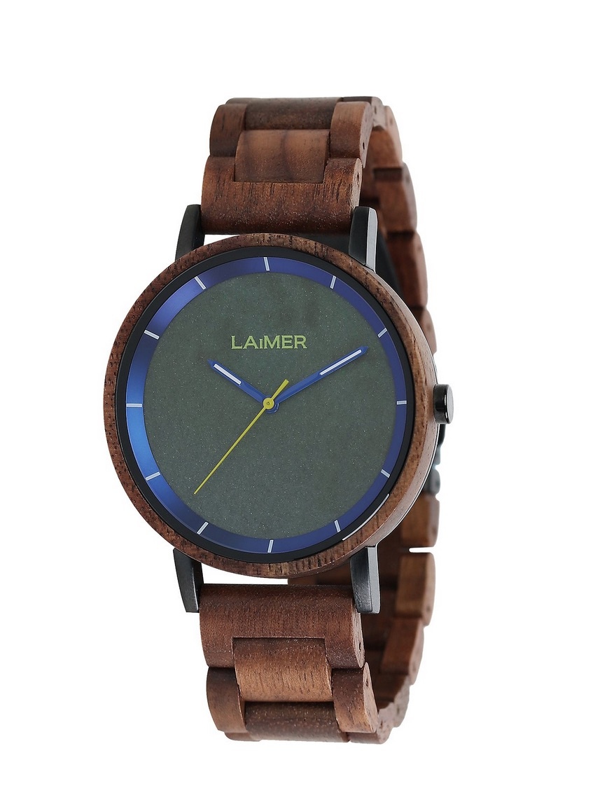 LAimer Laimer Unisexuhr KAROLIN Unisex Walnussholz
