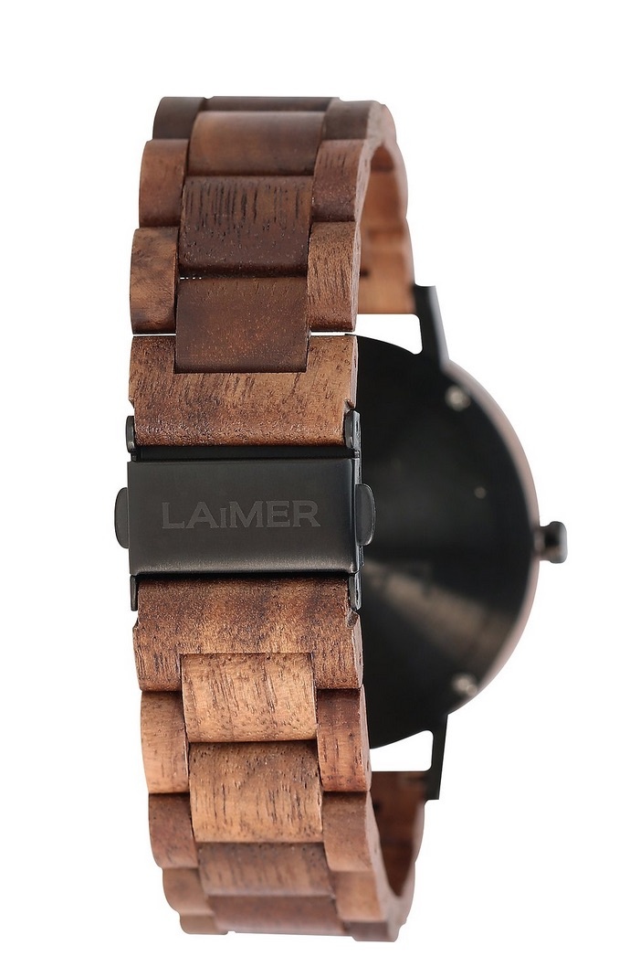 LAimer Laimer Unisexuhr KAROLIN Unisex Walnussholz