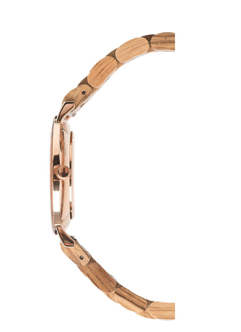 LAimer Laimer Damenuhr LEONA 0072 – Zebranoholz & Marmor