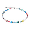 GeoCUBE® Iconic Halskette Magic silber – Multicolor Design von Coeur de Lion