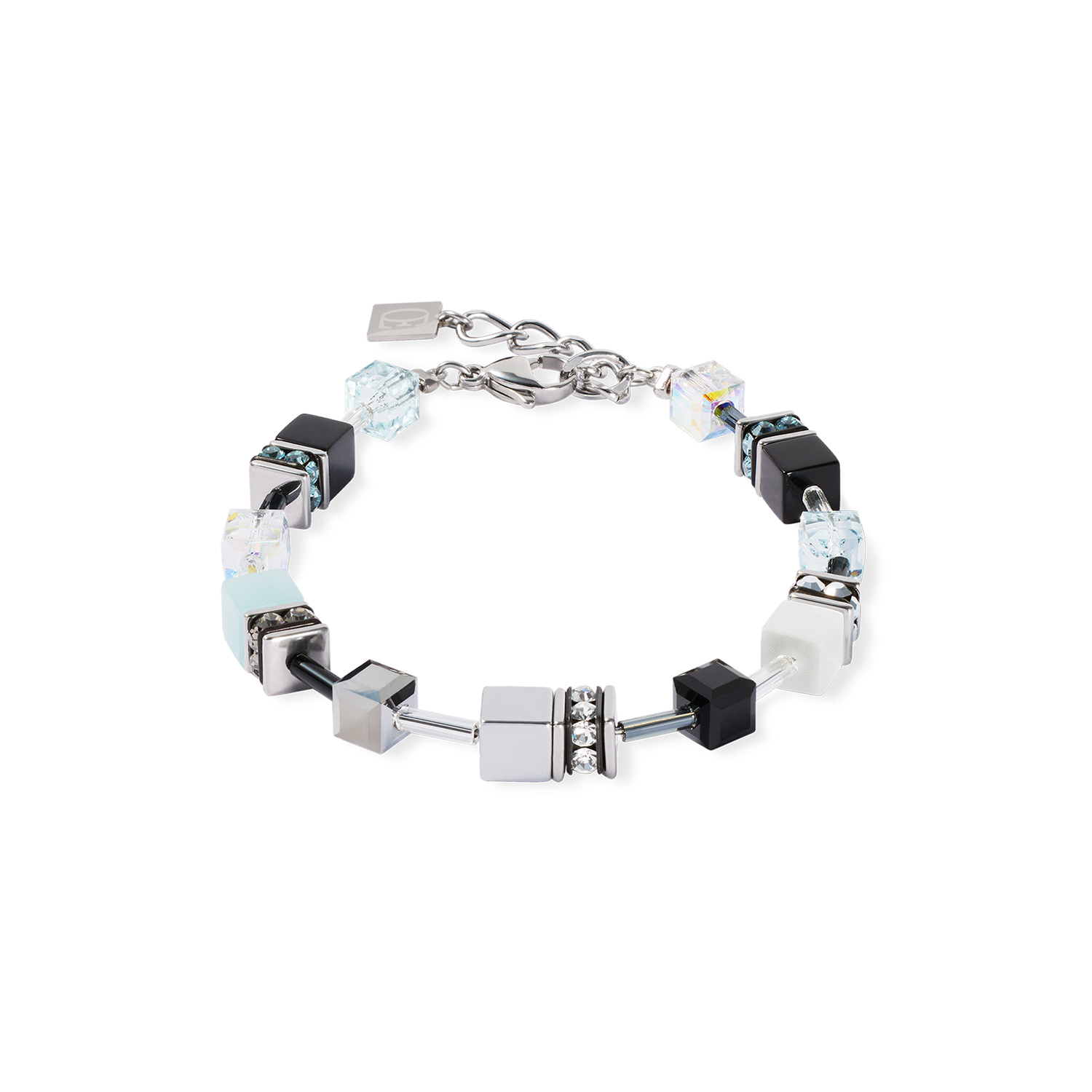 COEUR DE LION GeoCUBE Armband Ice Serenity Silber/Blau