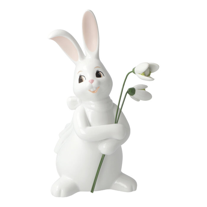 Goebel Porzellanmanufaktur Goebel weißer Osterhase "Lovely Snow Bells"