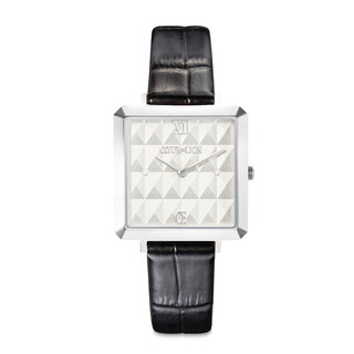 COEUR DE LION Coeur de Lion Uhr Schwarz Silber Leder