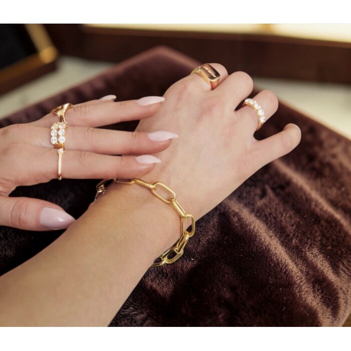 SIF Jakobs Jewellery Sif Jakobs Capri Armband Gold – vergoldetes Damen Armband 20 cm