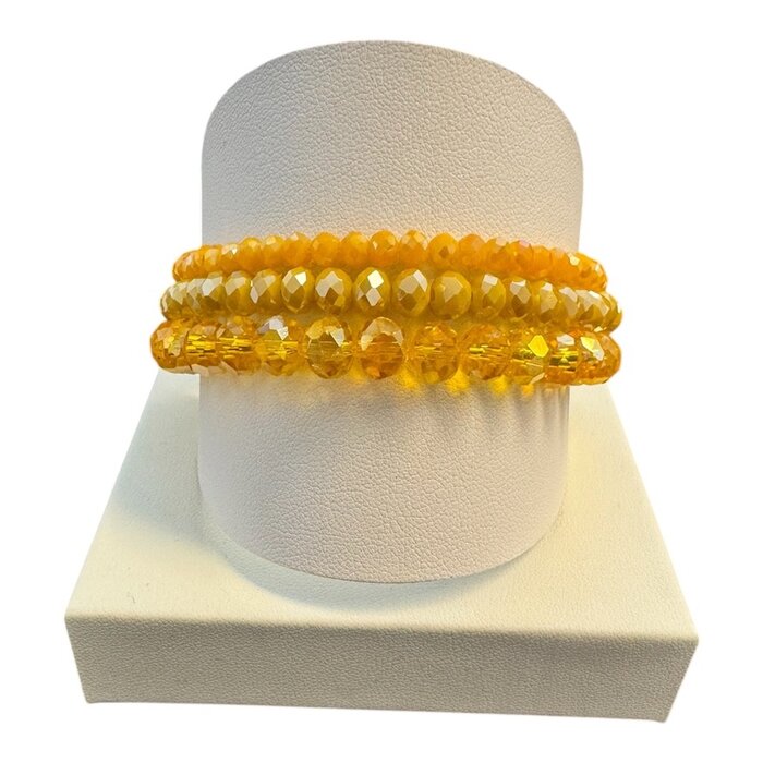 LIZAS LIZAS Armband-Set Gelb aus Glasperlen