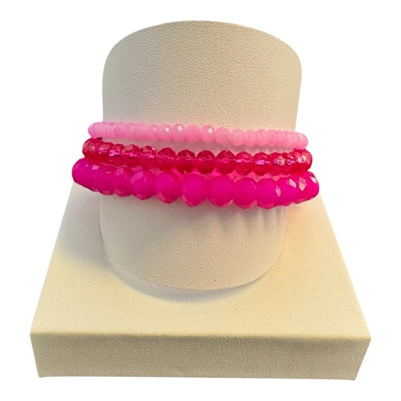 LIZAS LIZAS Armband-Set Pink aus Glasperlen
