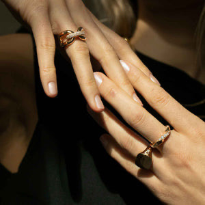 SIF Jakobs Jewellery Sif Jakobs Ring FERRARA mit mehrfarbigen Zirkonia – 18K vergoldet