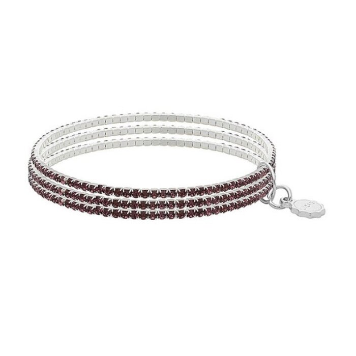 LIZAS LIZAS Armband Hanson Violet – mehrreihiges Glasperlen-Armband