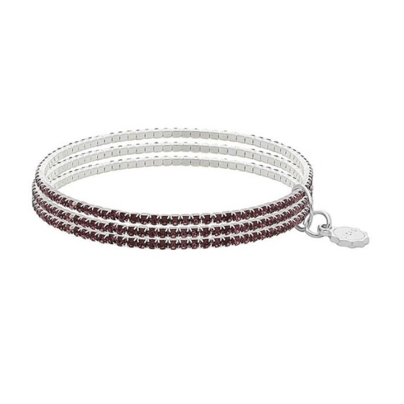 LIZAS LIZAS Armband Hanson Violet – mehrreihiges Glasperlen-Armband