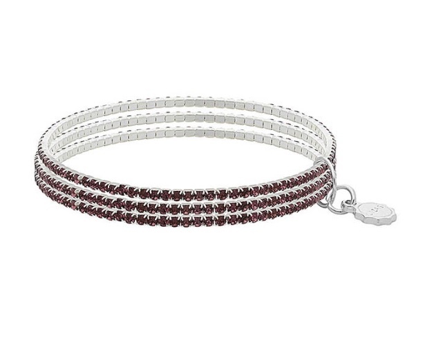LIZAS LIZAS Armband Hanson Violet – mehrreihiges Glasperlen-Armband