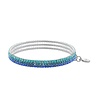 LIZAS Armband Hanson Blue – mehrreihiges Glasstein-Armband