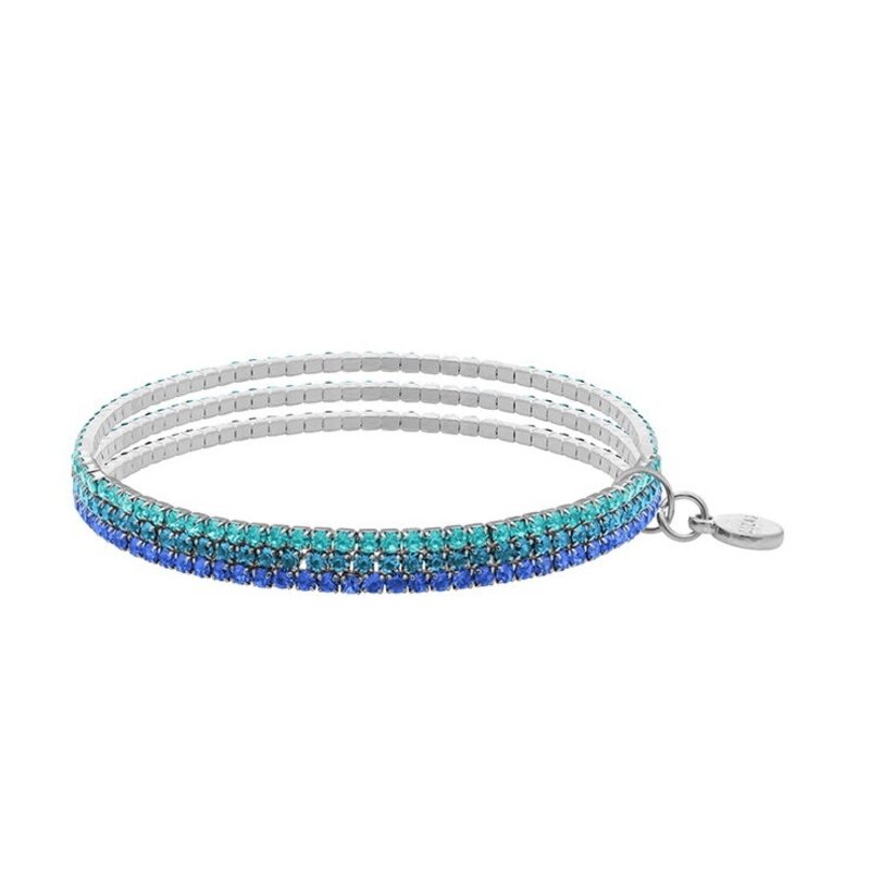 LIZAS LIZAS Armband Hanson Blue – mehrreihiges Glasstein-Armband