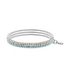 LIZAS Armband „Hanson“ Pastell – mehrreihiges Stretch-Armband mit funkelnden Glassteinen