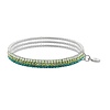 LIZAS Armband Hanson Green – mehrreihiges Glasstein-Armband