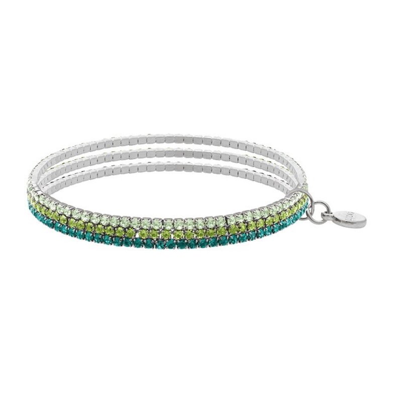 LIZAS LIZAS Armband Hanson Green – mehrreihiges Glasstein-Armband