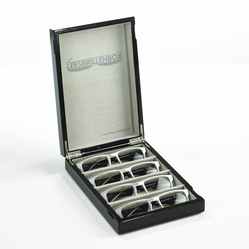 Lot De 4 Paires De Lunettes De Lecture Classiques Carrées Noires – Charnière à Ressort, Plusieurs Couleurs