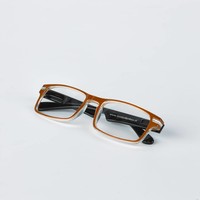 Reading glasses, brown/black.