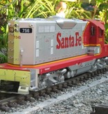 USA TRAINS GP 9 Santa Fe rot/silber