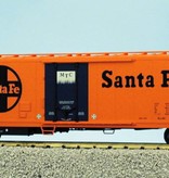 USA TRAINS 50 ft. Mech. Refrigerator Car Santa Fe "Ship and Travel"