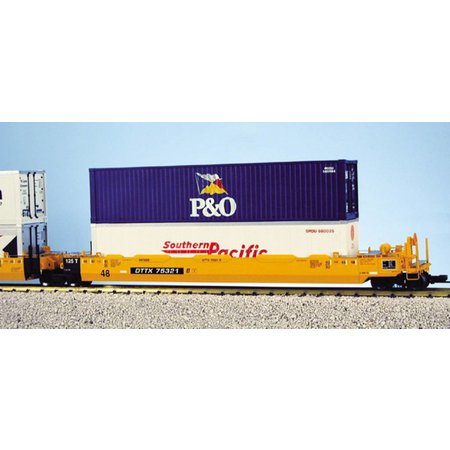 USA TRAINS Intermodal Containerwagen 5er Einheit TTX (ohne Container)