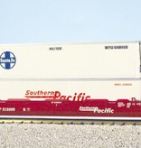 USA TRAINS Intermodal Containerwagen 5er Einheit Southern Pacific (ohne Container)