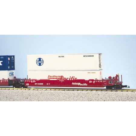 USA TRAINS Intermodal Containerwagen 5er Einheit Southern Pacific (ohne Container)