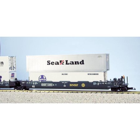 USA TRAINS Intermodal Containerwagen 5er Einheit BNSF (ohne Container)