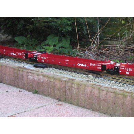 USA TRAINS Intermodal Containerwagen 5er Einheit Canadian Pacific (ohne Container)