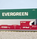 USA TRAINS Intermodal Containerwagen 5er Einheit Canadian Pacific (ohne Container)