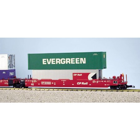 USA TRAINS Intermodal Containerwagen 5er Einheit Canadian Pacific (ohne Container)