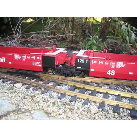 USA TRAINS Intermodal Containerwagen 5er Einheit Canadian Pacific (ohne Container)