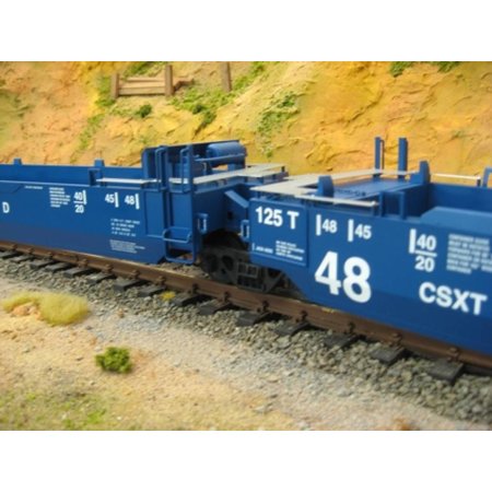 USA TRAINS Intermodal Containerwagen 5er Einheit CSX (ohne Container)