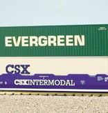 USA TRAINS Intermodal Containerwagen 5er Einheit CSX (ohne Container)