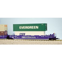 Intermodal Containerwagen 5er Einheit CSX (ohne Container)