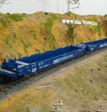 USA TRAINS Intermodal Containerwagen 5er Einheit CSX (ohne Container)