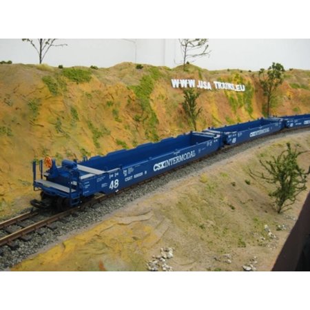 USA TRAINS Intermodal Containerwagen 5er Einheit CSX (ohne Container)