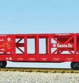 USA TRAINS Doppelstock Autotransporter Santa Fe mit Karte (ohne Beladung)