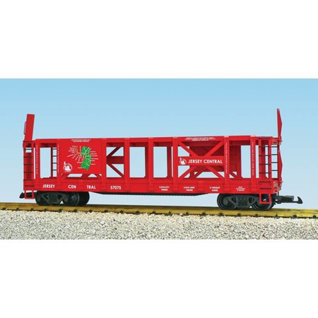 USA TRAINS Doppelstock Autotransporter Jersey Central mit Karte (ohne Beladung)