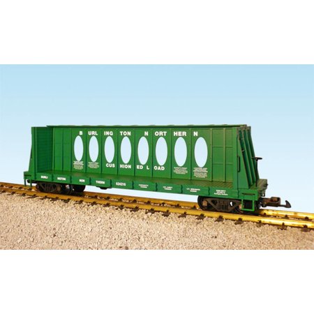 USA TRAINS Center Beam Flat Car Burlington Northern (ohne Ladung)