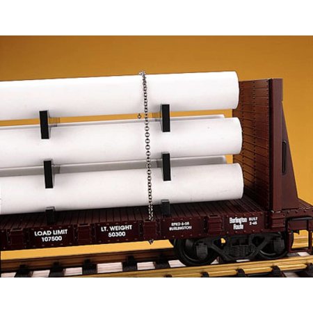 USA TRAINS Pipe Load Flat Car Norfolk Southern beladen mit Rohren