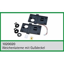 Weichenlaterne mit Gußdeckel