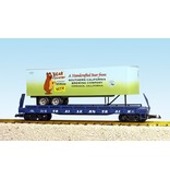 USA TRAINS Piggyback Flatcar Bear Country Beer mit Trailer