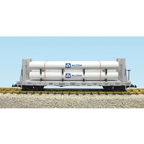 Pipe Load Flat Car Norfolk Western beladen mit Rohren