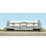 USA TRAINS Pipe Load Flat Car Norfolk Western beladen mit Rohren