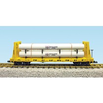 Pipe Load Flat Car Trailer Train beladen mit Rohren